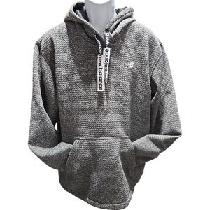 New Balance Hoodie Men’s Size Large Gray Poly Knit Pullover